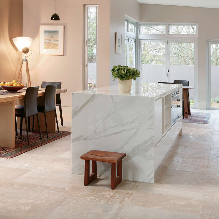 Noce travertine floor