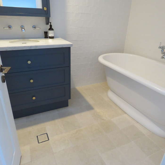 Botticino cobblestone floor
