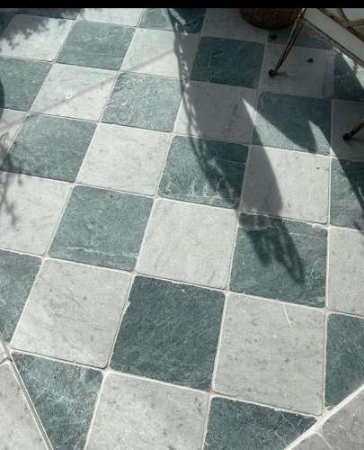 Bianca Carrara tumbled marble cobblestones - NOW ON SALE