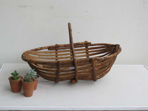 French oyster stick basket, 19th C