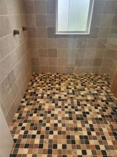Botticino tumbled marble cobblestones - NOW ON SALE