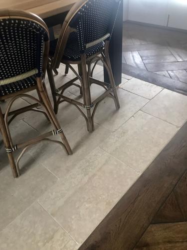 Botticino tumbled marble cobblestones - NOW ON SALE