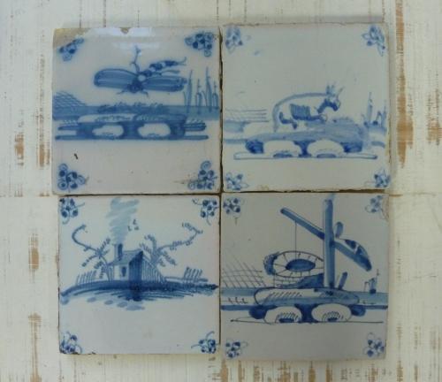 Reclaimed Delft Tiles