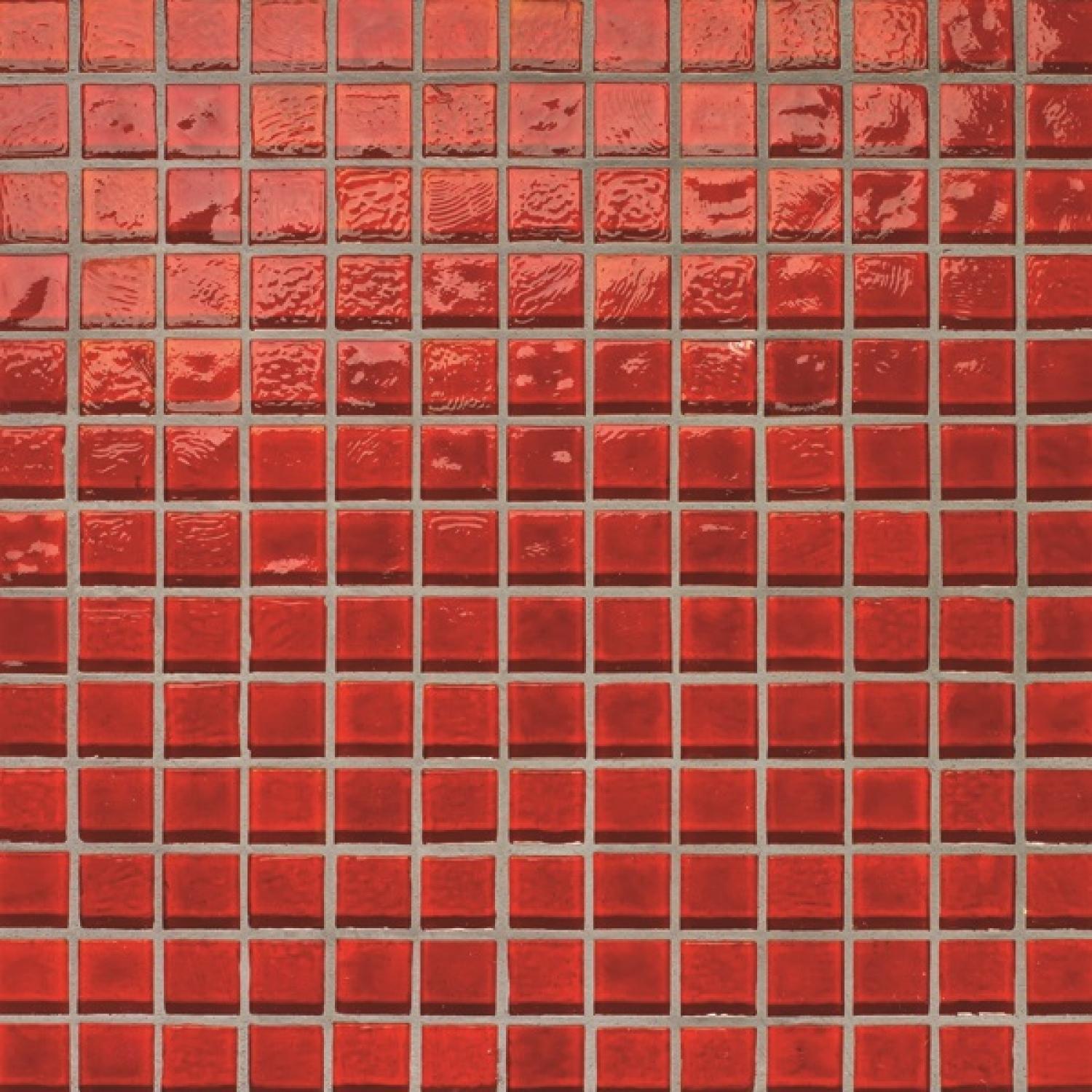  Muse Red Non Iridescent Mosaic 308x308mm