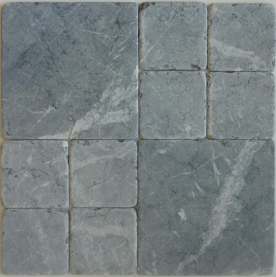 Grigio Carnico tumbled marble cobblestones - NOW ON SALE