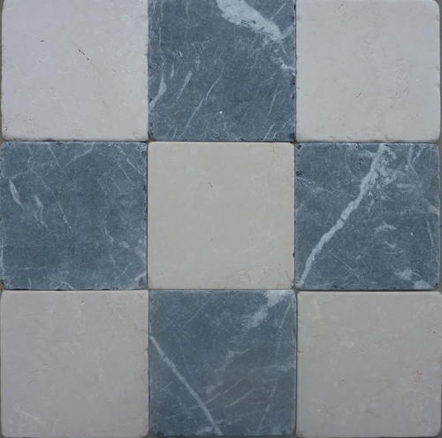 Grigio Carnico tumbled marble cobblestones - NOW ON SALE