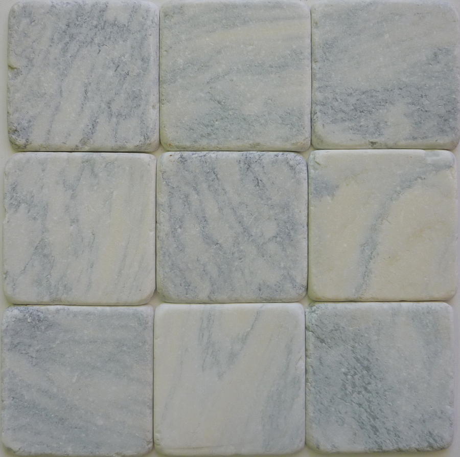 Blue Cheese tumbled marble cobblestones