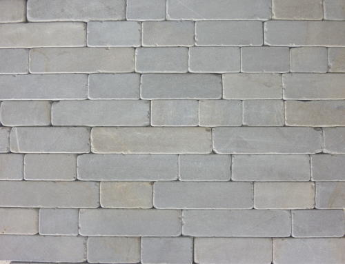 Tunis Grigio tumbled marble cobblestones
