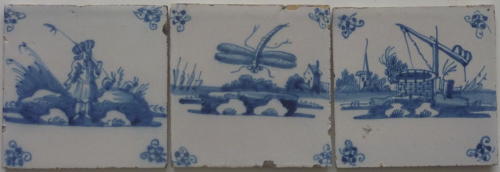 Reclaimed Delft tiles