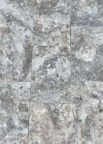 Silver travertine