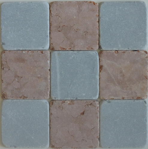 Rosso Verona tumbled marble cobblestones - NOW ON SALE