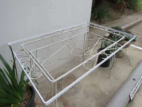 Rectangular iron table