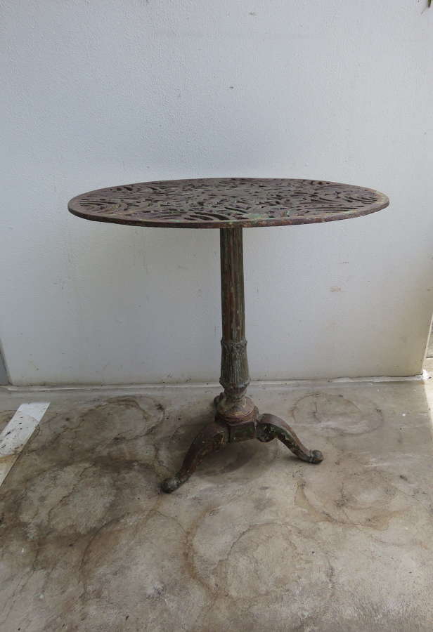 French cast iron Gueridon table