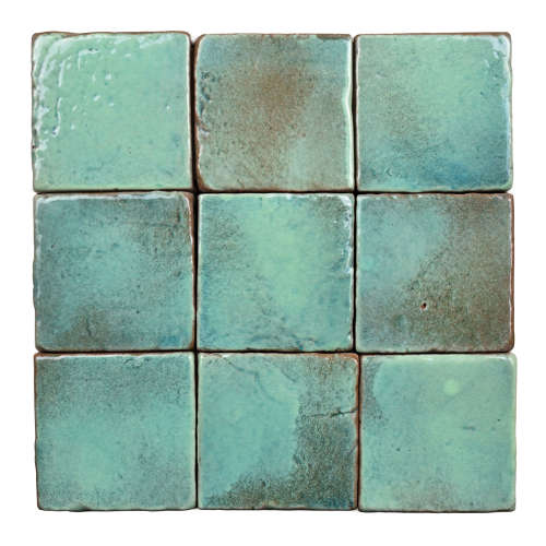 Aqua glazed terracotta - NOW ON SALE