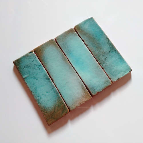Aqua glazed terracotta - NOW ON SALE