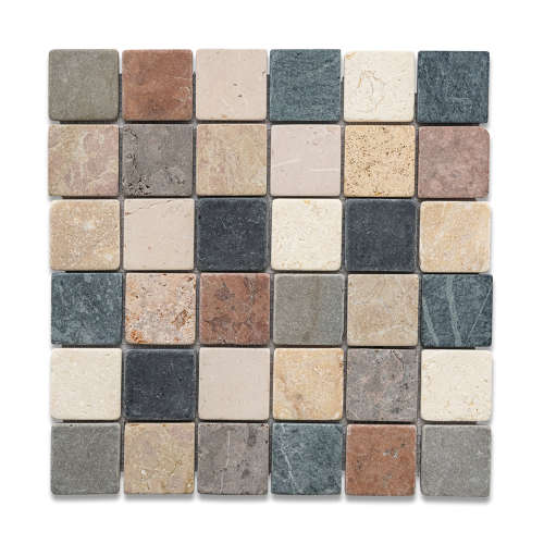 Italian Cote Tropez tumbled marble mosaic - NOW ON SALE