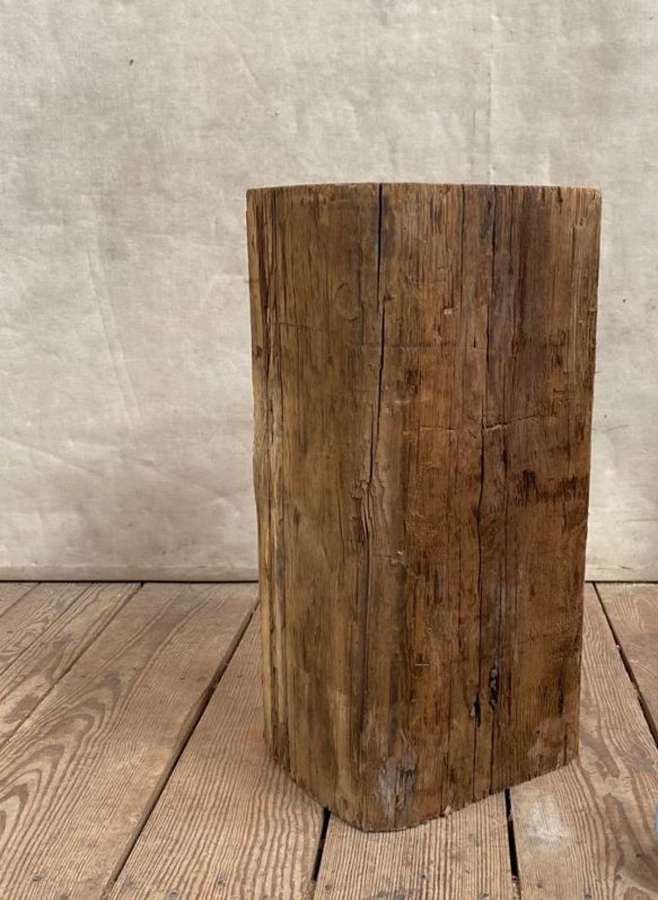 French antique pine pedestals