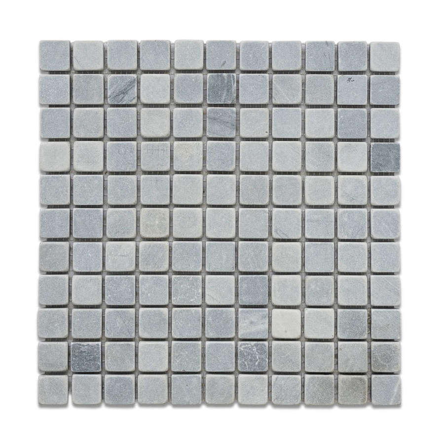 Italian Bardaglio tumbled marble mosaic